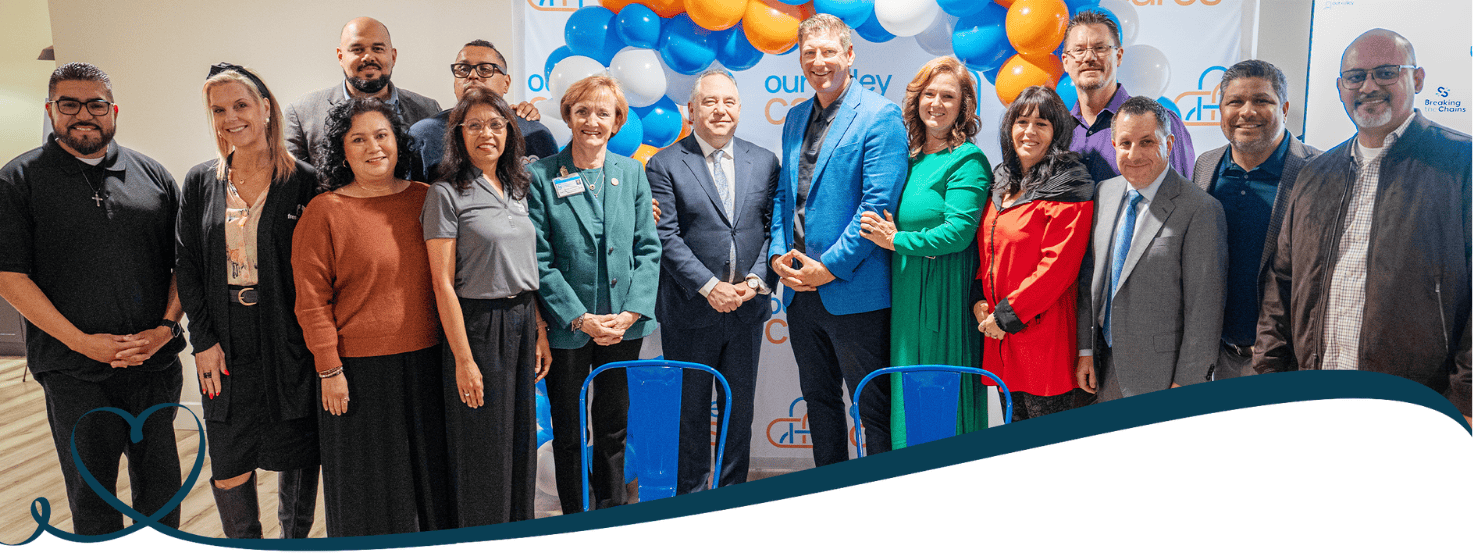 Group photo at the Fresno Mission