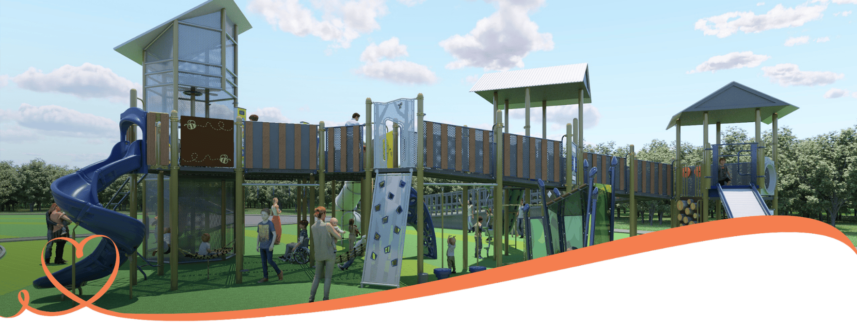 Artist's rendering of proposed playground