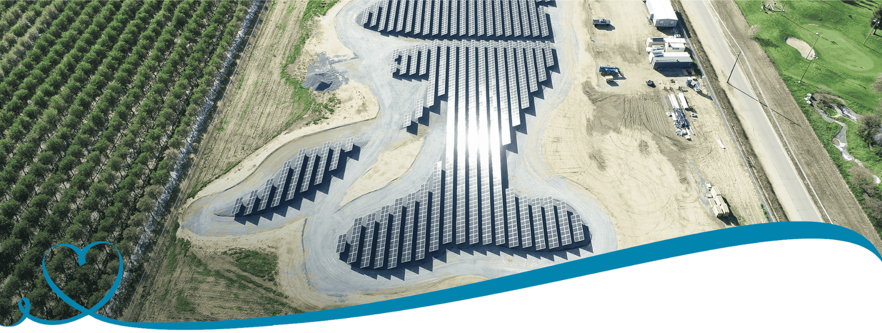 Aerial photo of Valley Children's microgrid completion to date