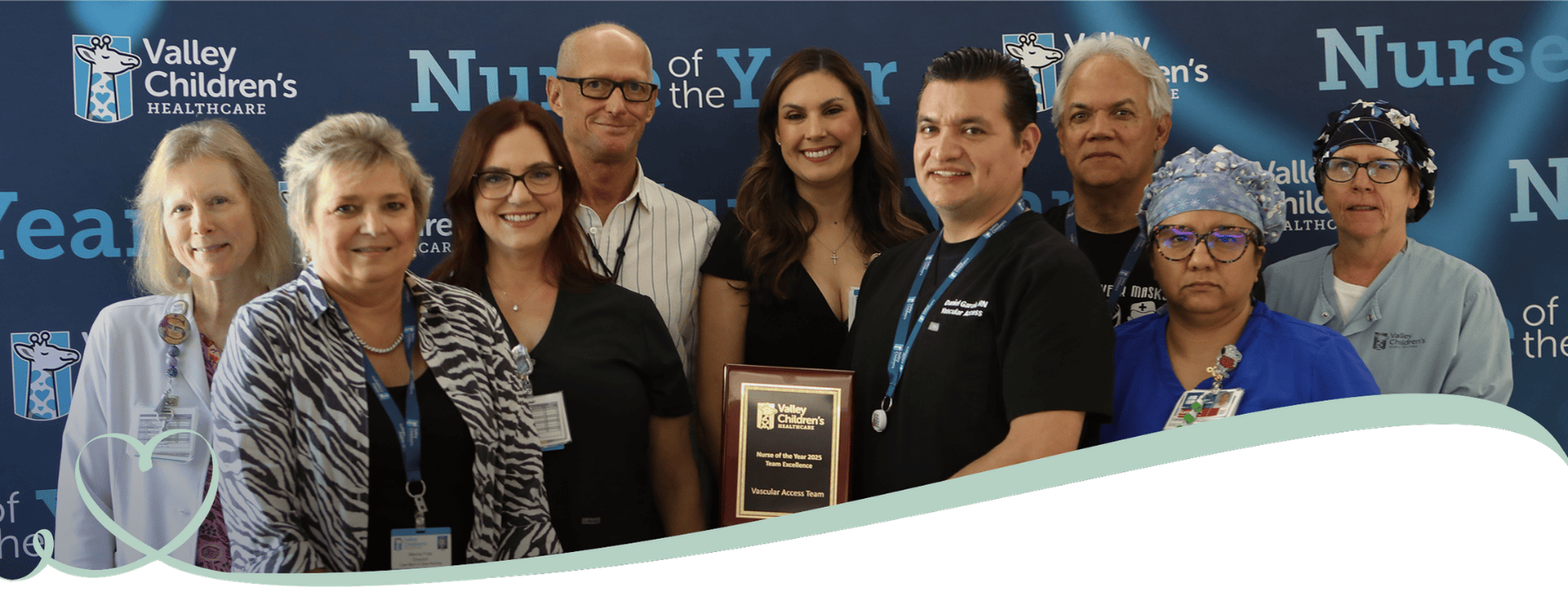 Nurses accept nursing excellence awards