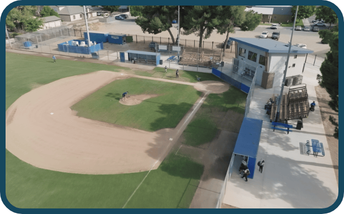 Aerial photo of Bakman Field